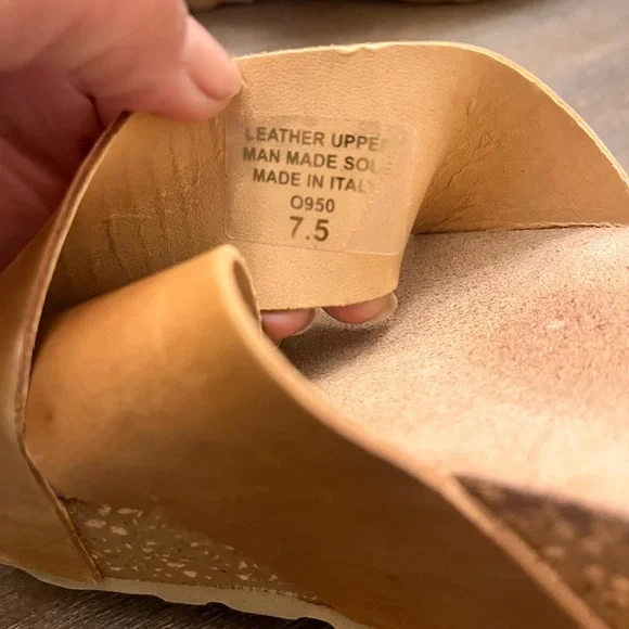 Cristina Francini made in Italy Brown Wedge Sandals!👡 - Picture 4 of 6